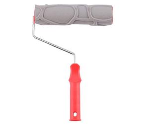 Niniang Pierre Texture en Caoutchouc en Relief Peinture Rouleau Brosse Outil à Main IntéRieur et ExtéRieur Maison Chambre DIY DéCoration Murale Outil