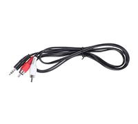 Niniang Prise casque 3.5 mm a 2 x cable audio RCA AV