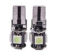 Niniang T10 501194168 W5W 5SMD LED Sans Erreur Canbus Voiture CôTé Ampoule, 2Pcs Bleu Glacier