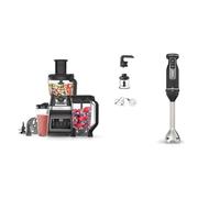 Ninja 3-en-1 Robot de cuisine et mixeur avec 5 programmes: Mixer, Mixer Max, Hacher, Mélanger, Purée & Foodi 3-en-1 Mixeur, Mélangeur et Hachoir à main, démarrage progressif, 2 vitesses de mixage