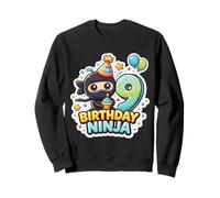 Ninja 9 Ans Anniversaire garçon 9e Anniversaire 9e fête Sweatshirt