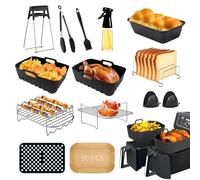 Ninja Accessoires pour friteuse à air chaud Ninja Foodi Max Dual Zone AF300EU AF400EU 7,6 L-9,5 L, moule en silicone pour friteuse à air chaud Ninja