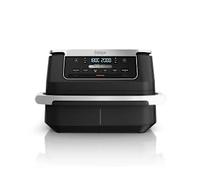 Ninja AF550EU friteuse Double 6,6 L Autonome 2470 W Friteuse d’air chaud Noir, Argent