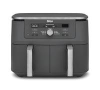 Ninja Air Fryer Dual Zone MAX numérique, Friteuse à air chaud grande capacité, 9,5 L, 6-en-1, Sans huile, Air Fry, Croustillant max, Cuire au four, Rôtir, Déshydrater, Réchauffer, Gris métal DZ400EU