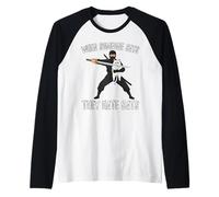 Ninja avec Un Chat Quand Quelqu'un Dit qu'ils détestent Les Chats Manche Raglan
