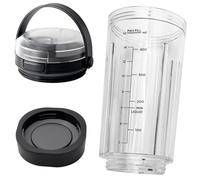 Ninja Blast Accessoires de rechange pour mixeur portable - Gobelet de 530 ml avec couvercle d'ouverture pour boire et capuchon inférieur - Compatible avec Ninja Blas BC151 BC100 CL155 Series - Mini