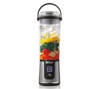 Ninja Blast BC151UKBK Mixeur portable avec couvercle étanche et bec verseur à gorgée, rechargeable, smoothies portables, boissons protéinées, mélange de glace et de fruits congelés, noir, 530 ml
