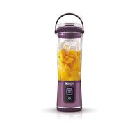 Ninja Blast Blender portable, 530 ml, couvercle résistant aux fuites et bec verseur, mini blender sans fil puissant, rechargeable, smoothies, shakes, mixe fruits et glaçons, violet, BC151EUPR