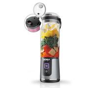 Ninja Blast Blender portable, 530ml, rechargeable et sans fil, Noir | Couvercle résistant aux fuites et bec verseur, mini blender, smoothies, shakes protéinés, mixe fruits et glaçons - BC151EUBK