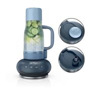 Ninja BlendBoss Blender avec mug portatif, blender personnel avec mug de voyage amovible, 3 modes de préréglages automatiques, Cyberspace DB351EUCY