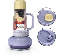 Ninja BlendBoss DB351UKPR Mixeur personnel avec gobelet de voyage amovible, 3 modes prédéfinis automatiques, limonade lavande
