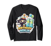 Ninja Boys Onze 11e Anniversaire Anniversaire 11ème fête Manche Longue