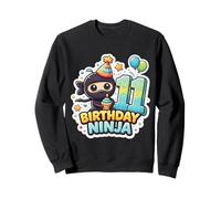 Ninja Boys Onze 11e Anniversaire Anniversaire 11ème fête Sweatshirt