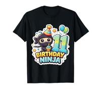 Ninja Boys Onze 11e Anniversaire Anniversaire 11ème fête T-Shirt