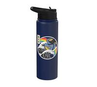 Ninja Canard en caoutchouc Surf Great Wave Kawaii Anime Stainless Steel Insulated Water Bottle