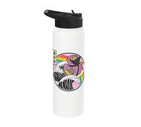 Ninja Canard en caoutchouc Surf Great Wave Kawaii Anime Stainless Steel Insulated Water Bottle