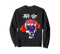 Ninja Cat Samurai Kitty Arts Martiaux Pet Warrior Art Graphic Sweatshirt