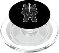 Ninja Cat Sword-Fighter Kawaii Arts Martiaux Karaté Ninjutsu PopSockets PopGrip pour MagSafe