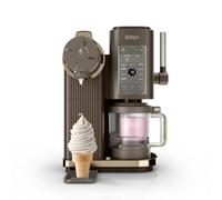 Ninja CREAMi Scoop et Swirl avec 2 pots, Machine à Glace,13 modes NC701EUBR | Sorbetière, Machine a glaces à l’italienne Intégré, Pièces Amovibles Lavables au Lave-Vaisselle, Mocha