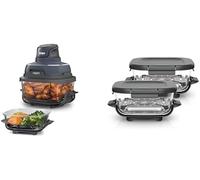 Ninja CRISPi Friteuse sans huile portable, 3,8L, 4-en-1 : Frire sans huile, Rôtir, Garder au chaud, Recroustiller, FN101EUGY + Ninja CRISPi 2 boites en verre sous vide TempWare XSKLIDPLT2EUUK