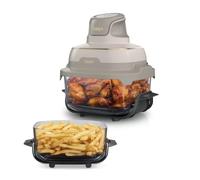 Ninja CRISPi Friteuse sans huile portable, 3,8L, 4-en-1 : Frire sans huile, Rôtir, Garder au chaud, Recroustiller, Design compact, 2 récipients avec couvercles, 1 700 W, Pierre FN201EUSD1