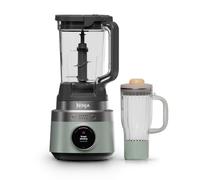 Ninja CrushBOSS Blender 2-en-1 personnel, 1 200 W, avec pichet XL 2,1 l, SmoothSense, 3 programmes intelligents, mug BlendBOSS 710 ml, broie la glace, Sauge LB301EUGN1