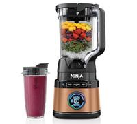 Ninja Detect Power Blender Pro & Single Serve 2-en-1, mixeur 1200W avec récipient 2L, 1 gobelets individuel, mixeur pour smoothies et boissons glacées, hachage de légumes, Noir & Cuivre, TB301EUCP