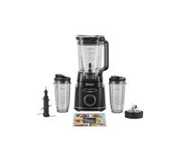 Ninja Detect Power Blender Pro & Single Serve 2-en-1, mixeur 1200W avec récipient 2L, 2 gobelets individuels, mixeur pour smoothies et boissons glacées, hachage de légumes, noir, TB301EU