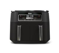 Ninja Foodi Dual Zone Air Fryer numérique, 2 tiroirs, 7,6L, 4-en-1, sans huile, Friture à air, Max Crisp, Rôtissage, Réchauffage, Antiadhésif, paniers et plaques lavables au lave-vaisselle, AF200EU