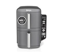 Ninja SL400EU friteuse Double 9,5 L 2470 W Friteuse d’air chaud Noir, Gris