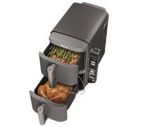 Ninja DoubleStack XL Friteuse à air intelligente avec 2 paniers, système de cuisson intelligent, technologie DoubleStack qui cuit 4 aliments à la fois, design peu encombrant, 10 litres