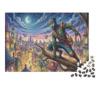 Ninja d'une Ville de Conte de Fées Puzzle 1000 Pièces Adultes Et Enfants,Anti-Stress,Casse-tête, Déco Murale,Premium,Carton,Jeu Éducatif,Dès 14 Ans,Défi,Détente 52x38cm/1000pcs
