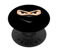 Ninja Eyes & Face in The Shadows Halloween Party Costume PopSockets PopGrip Adhésif