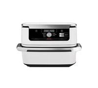 Ninja AF500EUWH friteuse Double 10,4 L Autonome 2470 W Friteuse d’air chaud Argent, Blanc