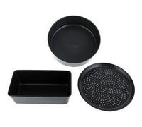 Ninja Foodi 4027J300EUK Ensemble de plats de cuisson antiadhésifs - Plat à pain, de cuisson, croustillant - Convient pour OP300, OP500, AG301 Noir G
