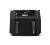 Ninja Foodi Dual Zone Air Fryer numérique, 2 tiroirs, 7,6L, 4-en-1, sans huile, Friture à air, Max Crisp, Rôtissage, Réchauffage, Antiadhésif, paniers et plaques lavables au lave-vaisselle, AF200EU