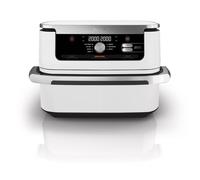 Ninja AF500EUWH friteuse Double 10,4 L Autonome 2470 W Friteuse d’air chaud Argent, Blanc