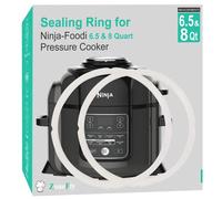 Ninja Foodi Lot de 2 joints d'étanchéité en silicone pour autocuiseur Ninja Foodi FD401/FD302/OS401/OS301/OP401/OP302 6,5 l et 8 l
