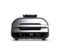 Ninja Foodi MAX Grill & Air Fryer avec Sonde de Cuisson Numérique, 5,7L, 6 Fonctions de Cuisson, Air Fry, Grille, Cuit, Rotis et bien plus, Pièces Lavables au Lave-vaisselle 2460W, Gris/Argent AG551EU