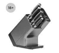 Bloc à couteaux Ninja Foodi StaySharp en acier inoxydable noir et argent