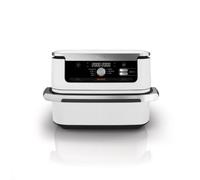 Ninja AF500EUWH friteuse Double 10,4 L Autonome 2470 W Friteuse d’air chaud Argent, Blanc
