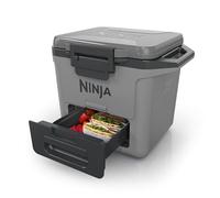 Ninja FrostVault Hard Cooler 28L, Glacière de haute qualité, conserve la glace jusqu'à 5 jours, tiroir rangement sec intégré à température de réfrigérateur, 48 canettes, Gris Ardoise FB131EUGY