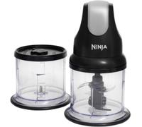 Hachoir électrique - NINJA - Express Chop - NJ1002EUBK - Mini hachoir et mixeur compact - 200 W - 2 bols de 500 ml