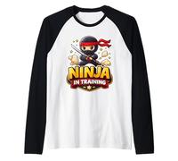 Ninja in Training Arts Martiaux Karaté Taekwondo pour Enfants Manche Raglan