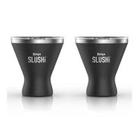 Ninja Lot de 2 gobelets à Cocktail isothermes Ninja SLUSHi 295 ML avec Couvercle, Accessoire Officiel, Noir, XSKMRG2BKEUK