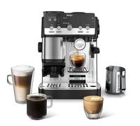 Ninja Luxe Café Mini machine à expresso et à café filtre 2 en 1 avec broyeur intégré et mousseur à lait manuel ES301EU