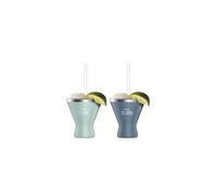 Verres à cocktail Ninja Margarita Cup X2 Bleu et Vert d'eau