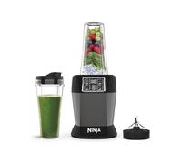 Ninja Mixeur avec 2 programmes automatiques : Blend & Max Blend, réglage des impulsions, 2 gobelets de 700 ml avec couvercles, 1000 W, lavables au lave-vaisselle, Auto-iQ, noir BN495EU