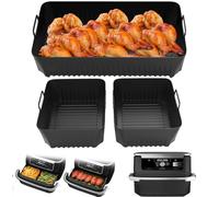 Ninja - Moule à friteuse à air chaud - Accessoire pour friteuse Ninja Af500DE 10,4 l - 1 × 10,4 l et 2 × 5,2 l - Moule en silicone pour friteuse à air chaud Ninja Af500DE - Accessoires pour friteuse à