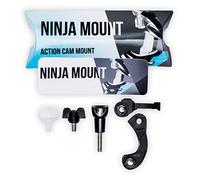 NINJA MOUNT Support de caméra d'action pour casques Fullface | compatible avec GoPro, Garmin & Rollei | Support spécial pour casques de descente VTT motocross avec visière | Fabriqué en Allemagne